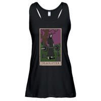 Bodybuilding Deadlifter Tarot Card Strength Training Ladies Essential Flowy Tank