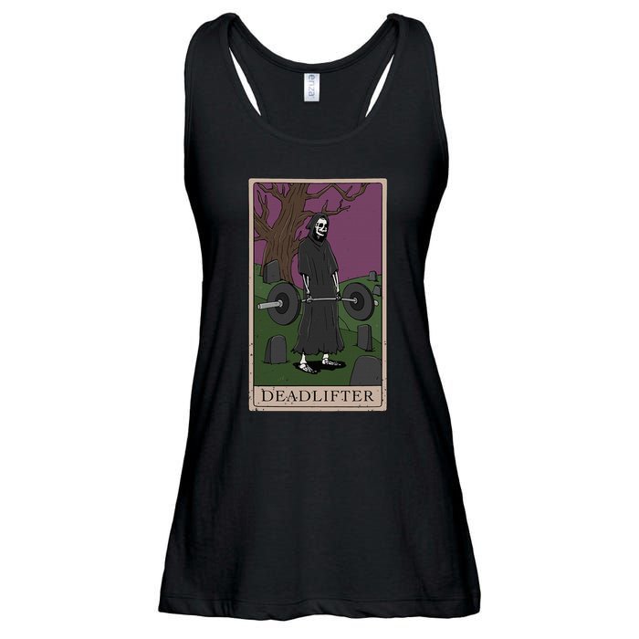 Bodybuilding Deadlifter Tarot Card Strength Training Ladies Essential Flowy Tank