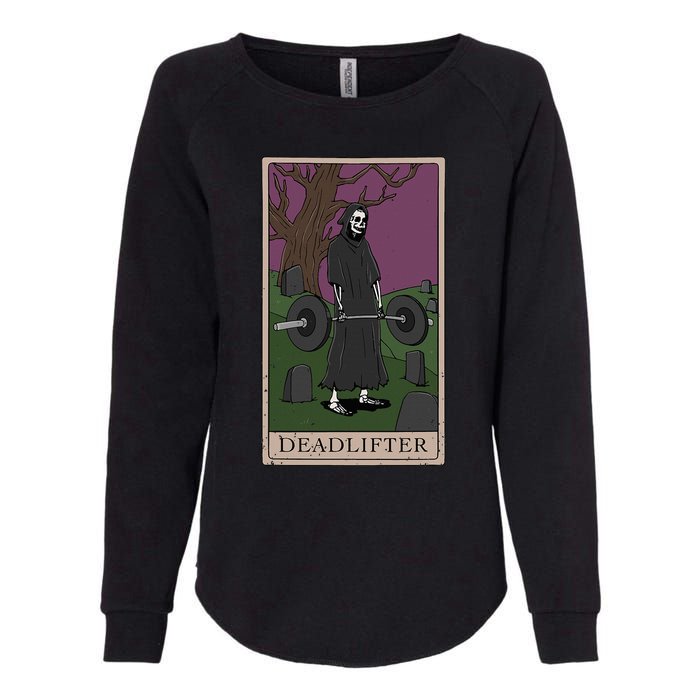 Bodybuilding Deadlifter Tarot Card Strength Training Womens California Wash Sweatshirt