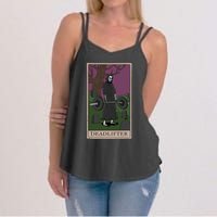 Bodybuilding Deadlifter Tarot Card Strength Training Women's Strappy Tank