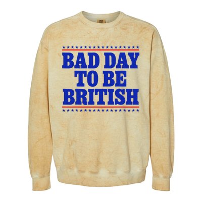 Bad Day To Be British Colorblast Crewneck Sweatshirt