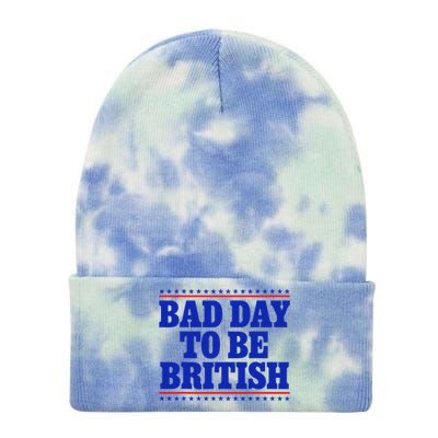 Bad Day To Be British Tie Dye 12in Knit Beanie