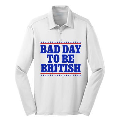 Bad Day To Be British Silk Touch Performance Long Sleeve Polo