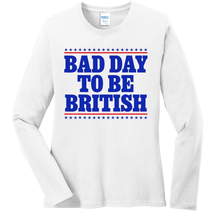 Bad Day To Be British Ladies Long Sleeve Shirt