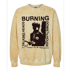 Burning Down The House Colorblast Crewneck Sweatshirt