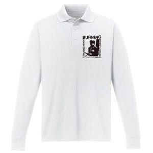 Burning Down The House Performance Long Sleeve Polo