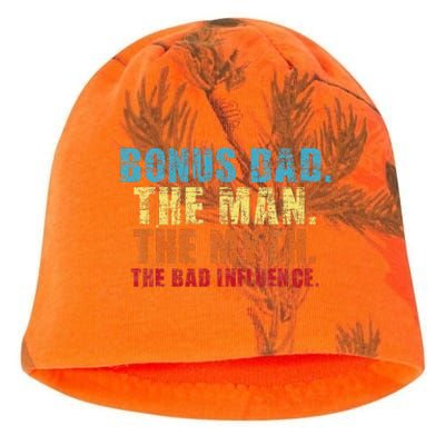 Bonus Dad The Man The Myth Stepfather Uncle Kati - Camo Knit Beanie