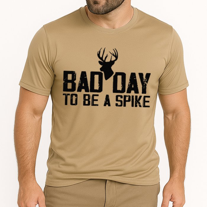 Bad Day To Be A Spike Hunting Season Funny Cooling Performance Crew T-Shirt