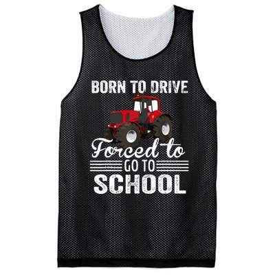 Born Drive Tractor Forced To Go To School Farmer Boy Mesh Reversible Basketball Jersey Tank