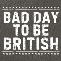 Bad Day To Be British Funny 4th Of July Cotton Canvas Backpack