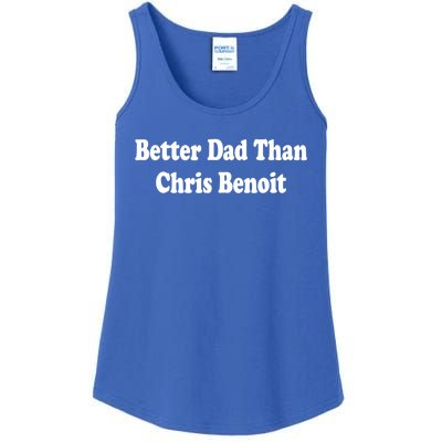 Better Dad Than Chris Benoit Ladies Essential Tank