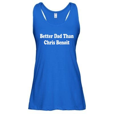 Better Dad Than Chris Benoit Ladies Essential Flowy Tank