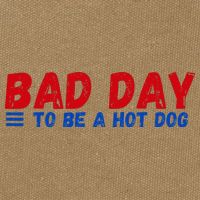 Bad Day To Be A Hot Dog Cotton Canvas Backpack