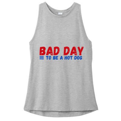 Bad Day To Be A Hot Dog Ladies PosiCharge Tri-Blend Wicking Tank