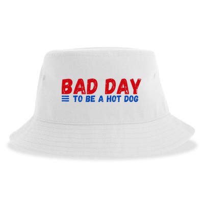 Bad Day To Be A Hot Dog Sustainable Bucket Hat