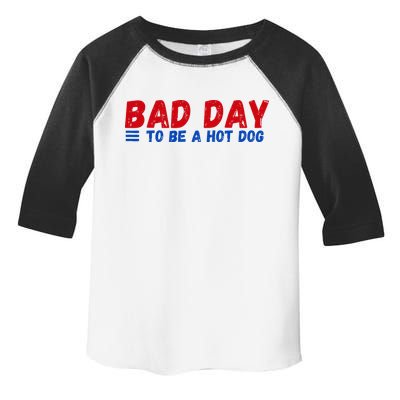 Bad Day To Be A Hot Dog Toddler Fine Jersey T-Shirt