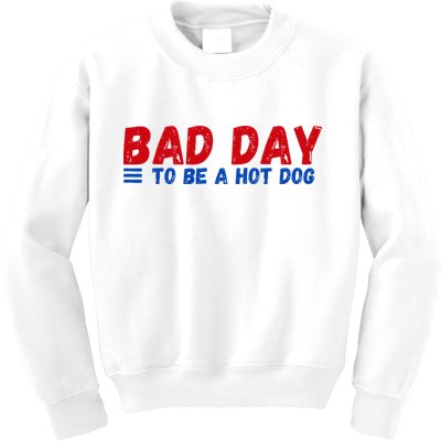 Bad Day To Be A Hot Dog Kids Sweatshirt