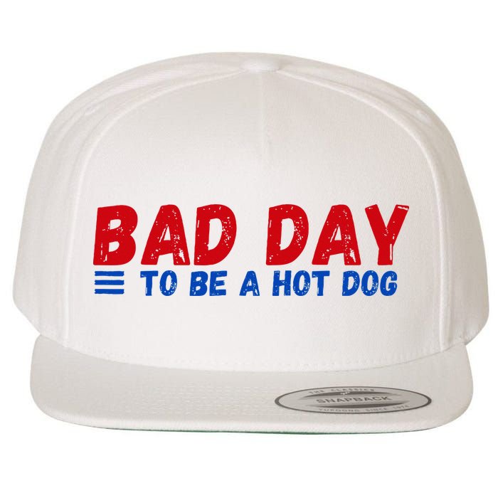 Bad Day To Be A Hot Dog Wool Snapback Cap