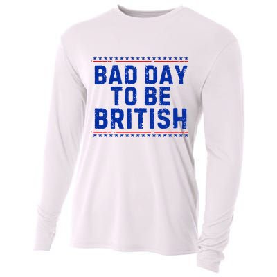 Bad Day To Be British Funny 4th Of July Cooling Performance Long Sleeve Crew