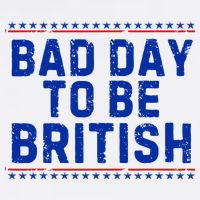 Bad Day To Be British Funny 4th Of July Cooling Performance Long Sleeve Crew