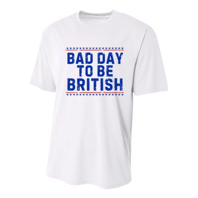 Bad Day To Be British Funny 4th Of July Youth Performance Sprint T-Shirt