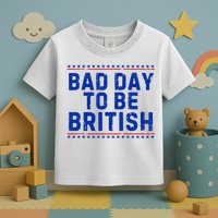 Bad Day To Be British Funny 4th Of July Toddler T-Shirt