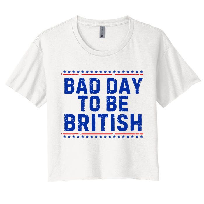 Bad Day To Be British Funny 4th Of July Crop Top
