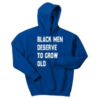 Black Deserve To Grow Old Funny Gift Black History Month Gift Kids Hoodie