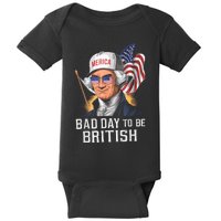 Bad Day To Be British Patriotic George Washington 4th July Baby Bodysuit