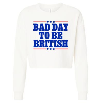 Bad Day To Be British Cropped Pullover Crew