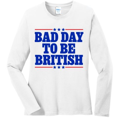 Bad Day To Be British Ladies Long Sleeve Shirt