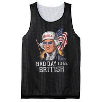 Bad Day To Be British Patriotic George Washington 4th July Mesh Reversible Basketball Jersey Tank