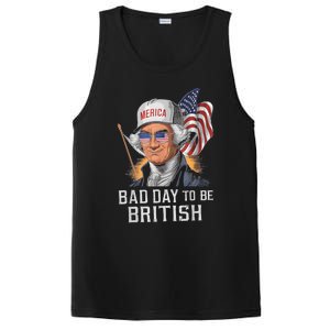 Bad Day To Be British Patriotic George Washington 4th July PosiCharge Competitor Tank