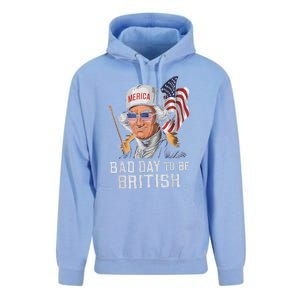 Bad Day To Be British Patriotic George Washington 4th July Unisex Surf Hoodie