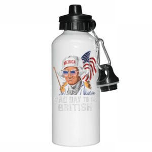 Bad Day To Be British Patriotic George Washington 4th July Aluminum Water Bottle