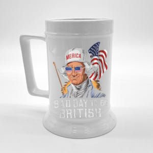 Bad Day To Be British Patriotic George Washington 4th July Beer Stein