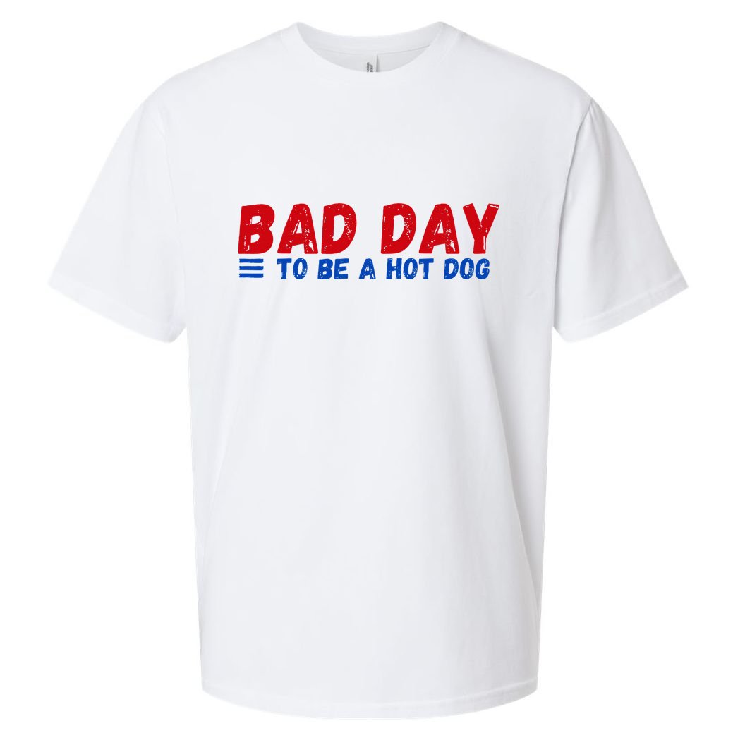 Bad Day To Be A Hot Dog Sueded Cloud Jersey T-Shirt