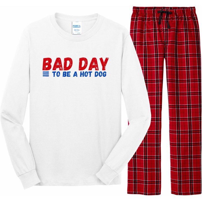 Bad Day To Be A Hot Dog Long Sleeve Pajama Set