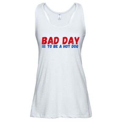 Bad Day To Be A Hot Dog Ladies Essential Flowy Tank
