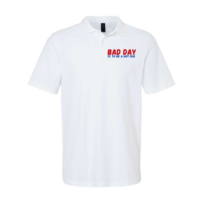 Bad Day To Be A Hot Dog Softstyle Adult Sport Polo