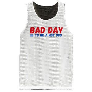 Bad Day To Be A Hot Dog Mesh Reversible Basketball Jersey Tank