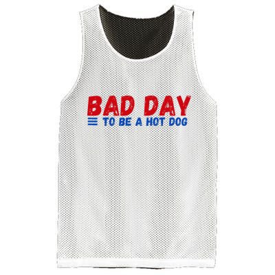 Bad Day To Be A Hot Dog Mesh Reversible Basketball Jersey Tank