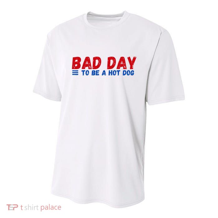 Bad Day To Be A Hot Dog Youth Performance Sprint T-Shirt