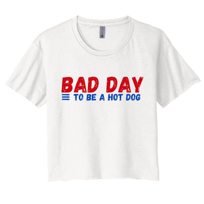 Bad Day To Be A Hot Dog Crop Top