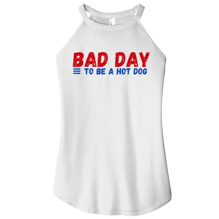 Bad Day To Be A Hot Dog Women's Perfect Tri Rocker Tank