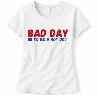 Bad Day To Be A Hot Dog Womens T-Shirt