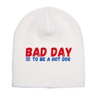 Bad Day To Be A Hot Dog Short Acrylic Beanie