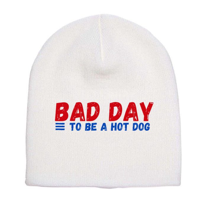 Bad Day To Be A Hot Dog Short Acrylic Beanie