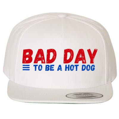 Bad Day To Be A Hot Dog Wool Snapback Cap