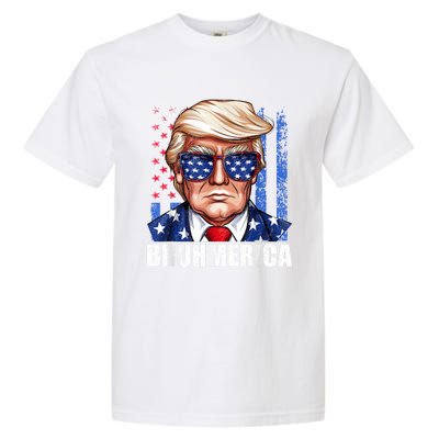 Bruhmerica Donald Trump Usa American Flag Funny Distressed Garment-Dyed Heavyweight T-Shirt